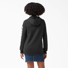 Women's Water Repellent Sleeve Logo Hoodie
