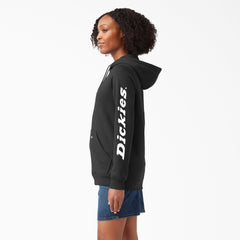 Women's Water Repellent Sleeve Logo Hoodie