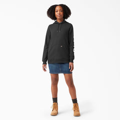 Women's Water Repellent Sleeve Logo Hoodie