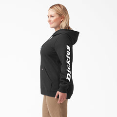 Women's Plus Water Repellent Sleeve Logo Hoodie