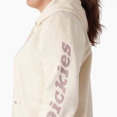 Women's Plus Water Repellent Sleeve Logo Hoodie