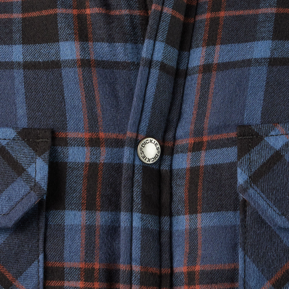 Water Repellent Fleece-Lined Flannel Shirt Jacket