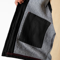 Duck Canvas High Pile Fleece Lined Vest