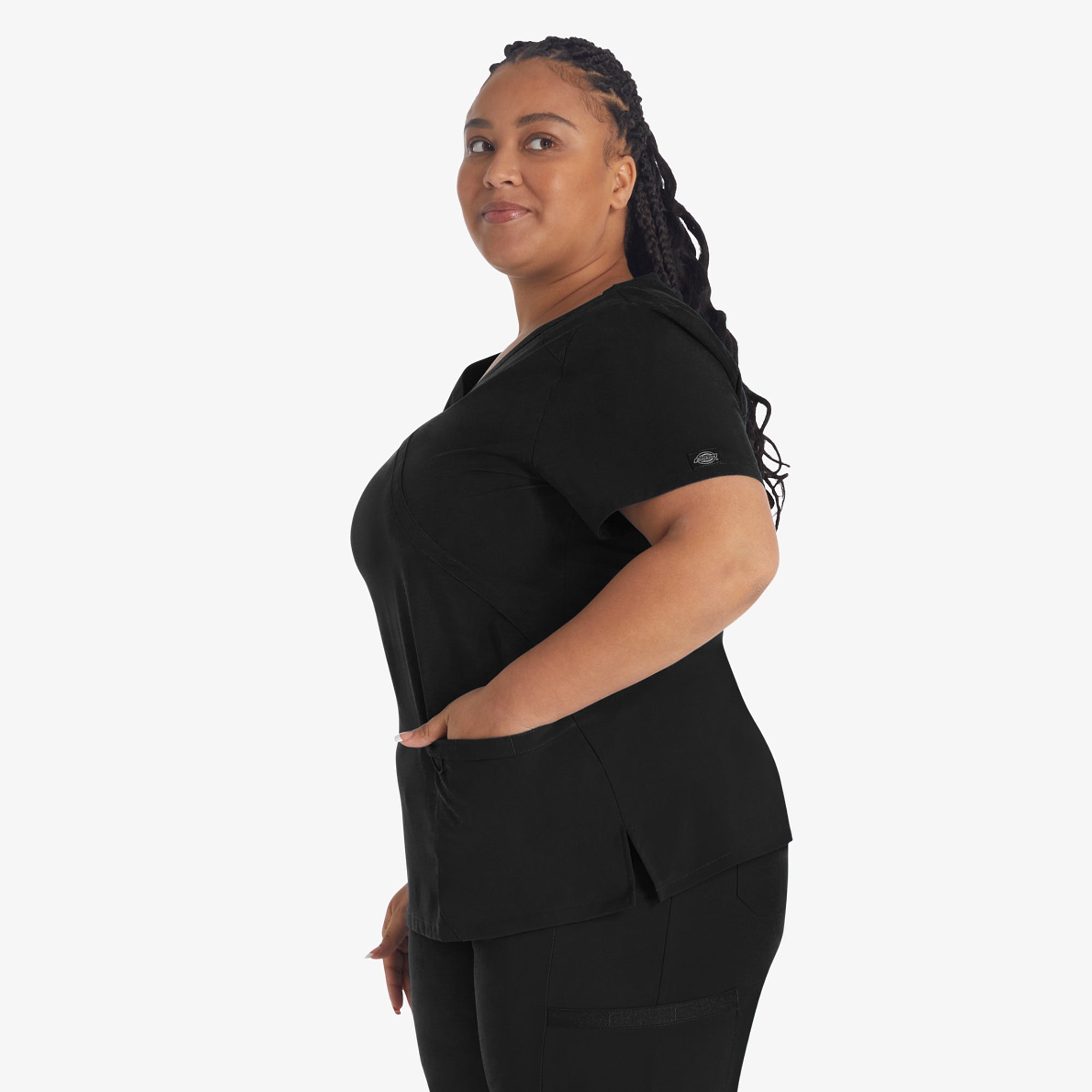 Women's EDS Essentials Mock Wrap Scrub Top