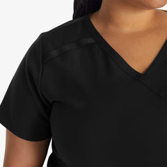 Women's EDS Essentials Mock Wrap Scrub Top