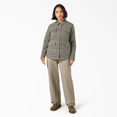 Women’s Fleece Lined Flannel Chore Coat
