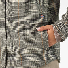 Women’s Fleece Lined Flannel Chore Coat