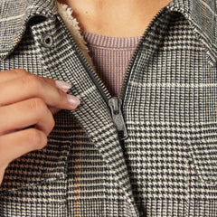 Women’s Fleece Lined Flannel Chore Coat