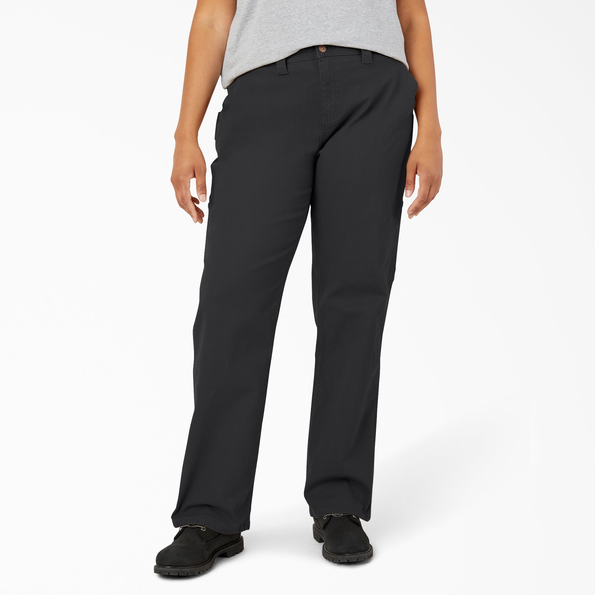 Women's Plus FLEX Relaxed Straight Fit Duck Carpenter Pants