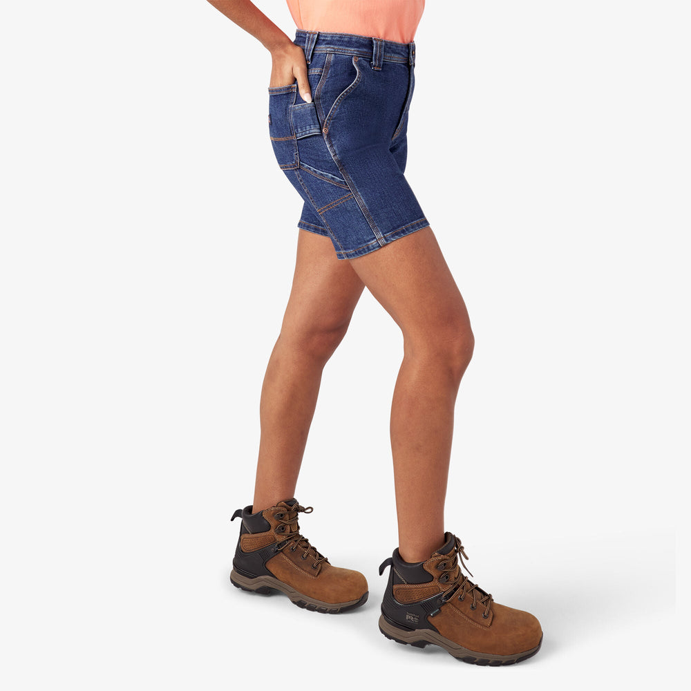 Women’s Relaxed Fit Denim Carpenter Shorts 7"
